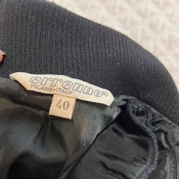 Errenno Ladies Black Wood Blend Sweater Dress - Size 40/Small - Picture 5 of 5